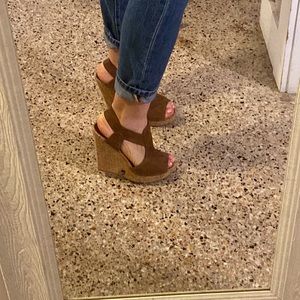 Pelle Moda cork platforms size 8.5